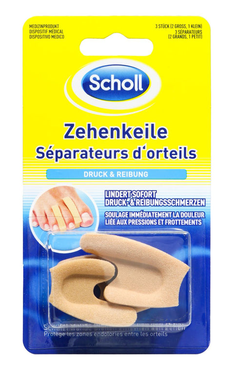   Scholl Zehenkeile Dreiteilig bester-kauf.ch