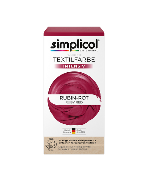 bester-kauf.ch Simplicol Intensiv Textilfarbe Rubin-Rot Simplicol   Textilfarbe