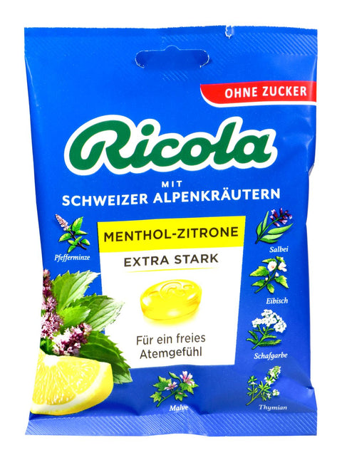   Ricola Menthol Zitrone Extra Stark ZF bester-kauf.ch