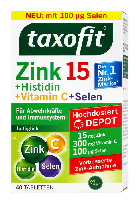   Taxofit Zink und Histidin und Selen und Vitamin C bester-kauf.ch