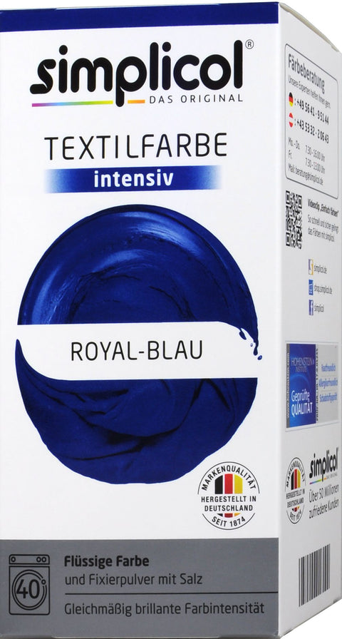   Simplicol Intensiv Textilfarbe Royal-Blau bester-kauf.ch