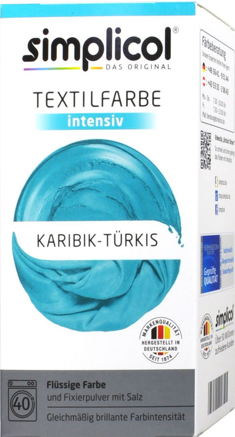   Simplicol Intensiv Textilfarbe Karibik-Türkis bester-kauf.ch