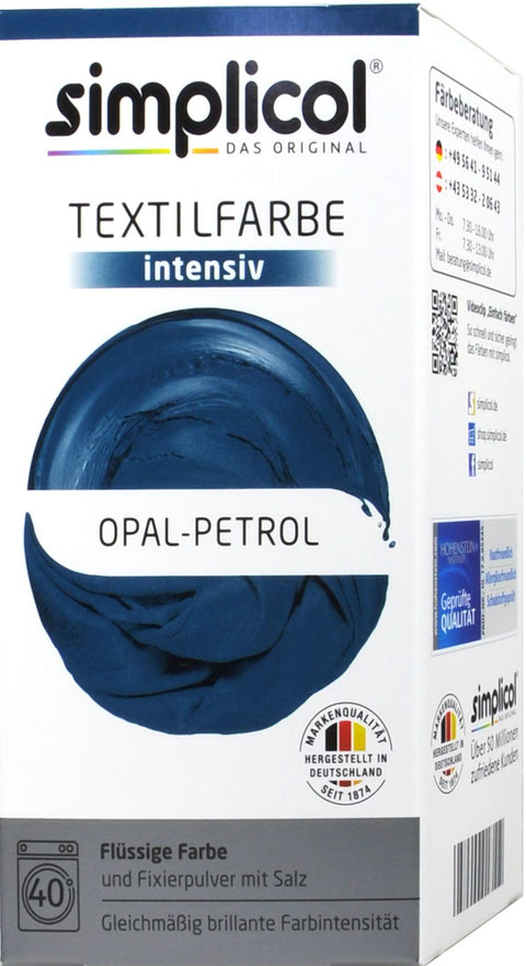   Simplicol Intensiv Textilfarbe Opal-Petrol bester-kauf.ch
