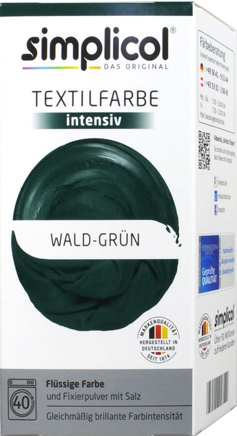   Simplicol Intensiv Textilfarbe Wald-Grün bester-kauf.ch