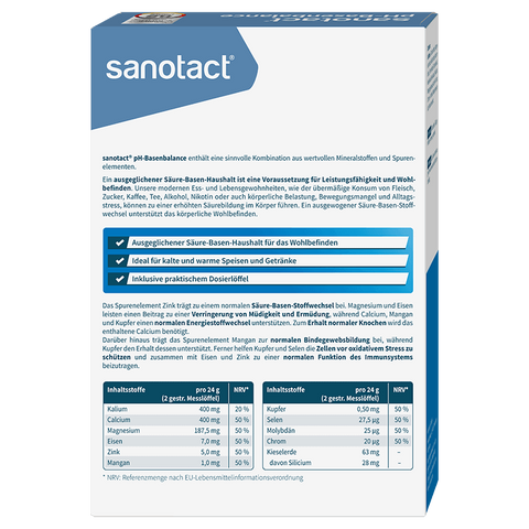 bester-kauf.ch PH-Basenbalance Pulver Sanotact   Nahrungsergänzung