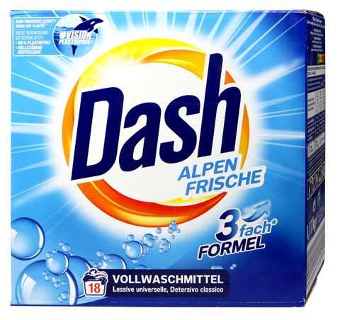   Dash Alpenfrisch Waschmittel Pulver 18 Waschladungen bester-kauf.ch