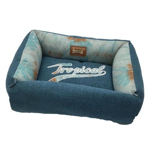   Hunde- & Katzenbett Tropical S, blau bester-kauf.ch