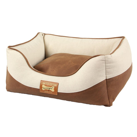   Hunde- & Katzenbett Coffino, M, braun/beige bester-kauf.ch