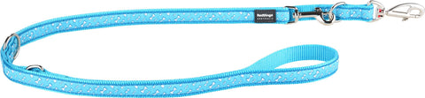   Führleine Design Flying Bones Turquoise, XS, 12mm 200cm bester-kauf.ch