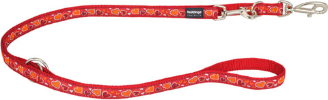   Führleine Design Breezy Love Orange, S, 15mm 200cm bester-kauf.ch