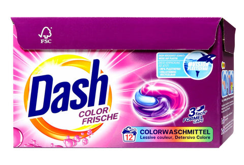   Dash 3in1 Caps Color Frische Waschmittel 12WL bester-kauf.ch