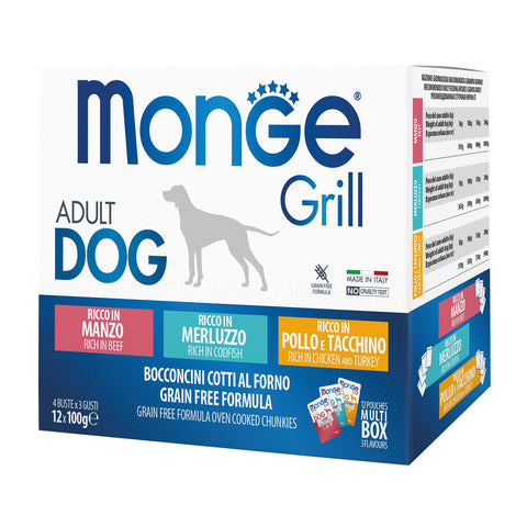   Grill Dog Beef,Fish,Chick. 12x100g bester-kauf.ch