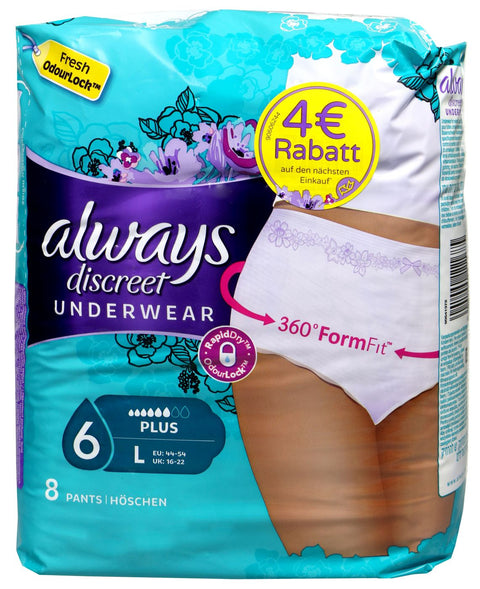   Always discreet Inkontinenz Pants plus L bester-kauf.ch