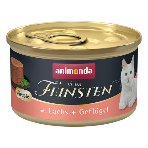   Vom Feinsten ADULT mit Lachs + Geflügel 85g bester-kauf.ch