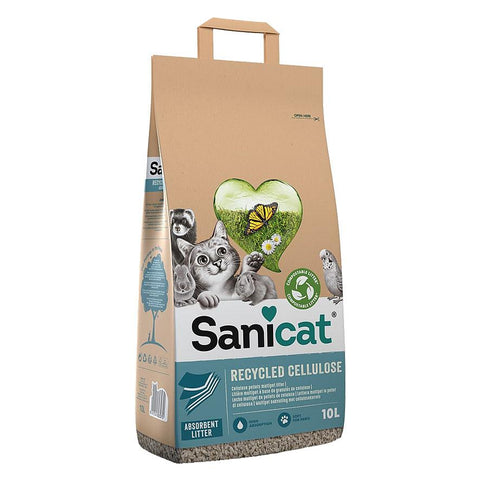   Katzenstreu Sani&Green Cellulose 10L bester-kauf.ch