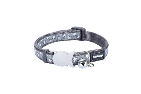   Katzenhalsband Stars White on Cool Grey - XS bester-kauf.ch