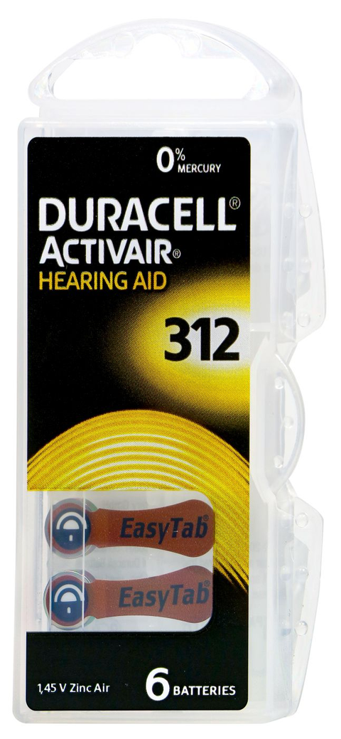   Duracell Hörgerätbatterie Braun DA 312 bester-kauf.ch