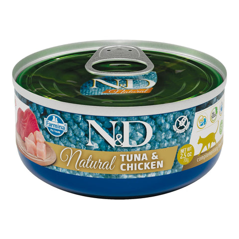   Cat N&D Natural Thunfisch & Hunh Adult Nassfutter, 70g bester-kauf.ch