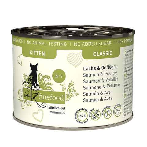   Finefood Kitten No. 05 mit Lachs & Geflügel, 200g bester-kauf.ch