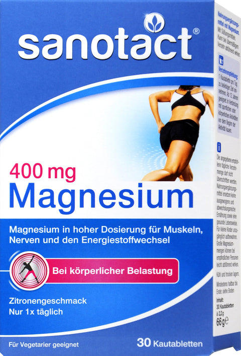   Sanotact Magnesium 400 mg Kautabletten bester-kauf.ch