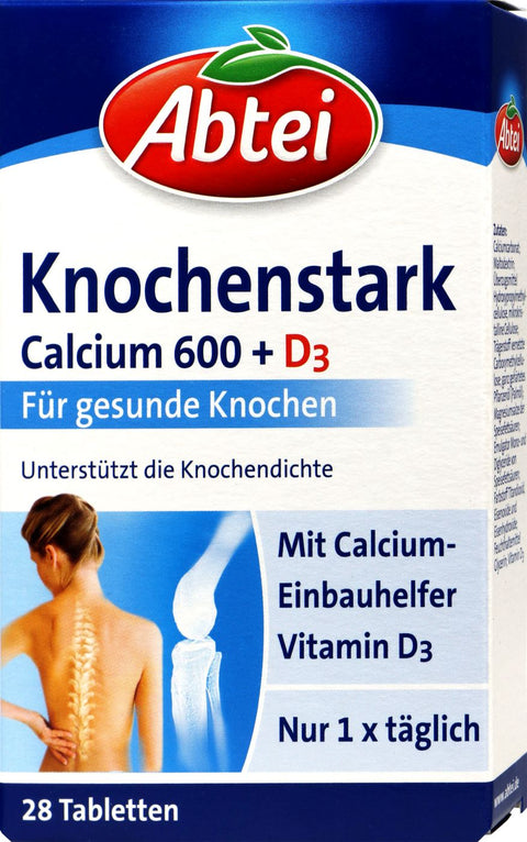   Abtei Knochenstark Calcium 600 + D3 bester-kauf.ch