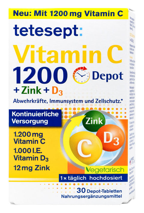   Tetesept Vitamin C 1200 + Zink + D3 bester-kauf.ch