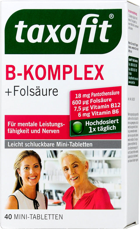   Taxofit B-Komplex Forte + Folsäure Mini-Tabletten bester-kauf.ch