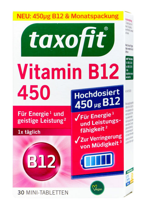   Taxofit Vitamin B12 450 µg Minitabletten bester-kauf.ch