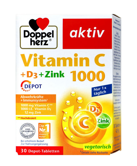   Doppelherz Vitamin C 1000 + Vitamin D Depot bester-kauf.ch