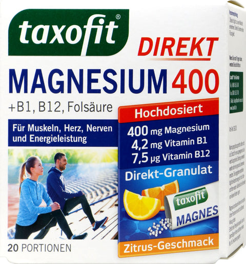  Taxofit Magnesium 400 Granulat bester-kauf.ch