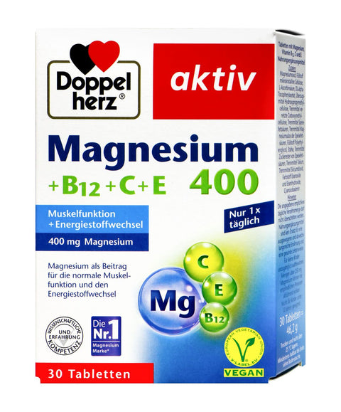   Doppelherz Magnesium 400 + B12 + C + E bester-kauf.ch