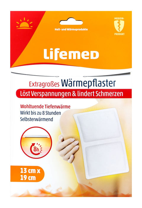   Lifemed Extragroßes Wärmepflaster 19 cm x 13 cm bester-kauf.ch