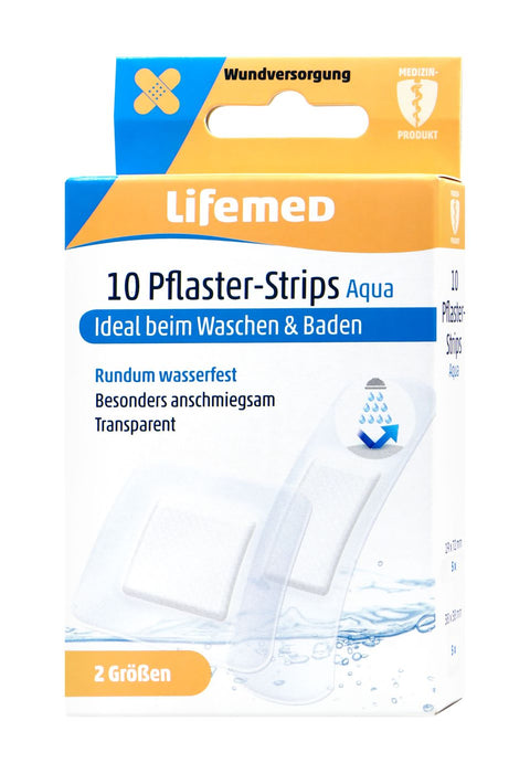   Lifemed Pflaster Strips transparent Aqua bester-kauf.ch