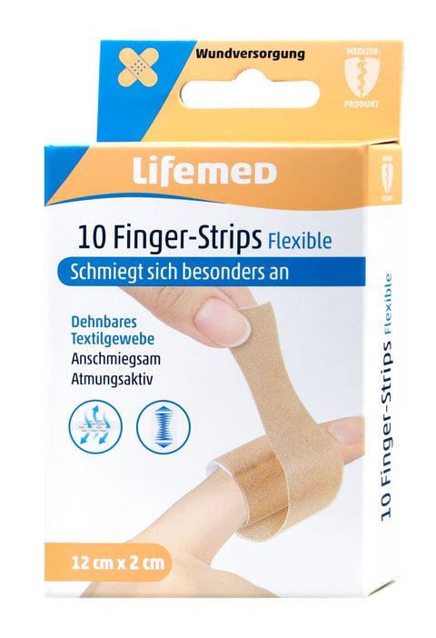   Lifemed Finger Strips Flexible hautfarben 12 cm x 2 cm bester-kauf.ch