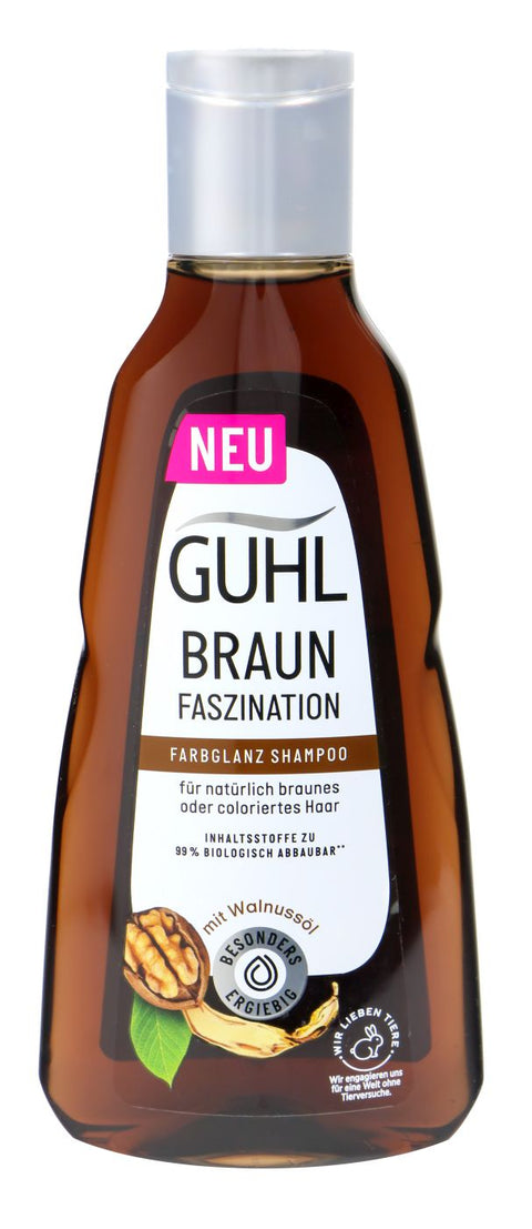   Guhl Shampoo Braun Farbglanz Kukuinuss Öl bester-kauf.ch