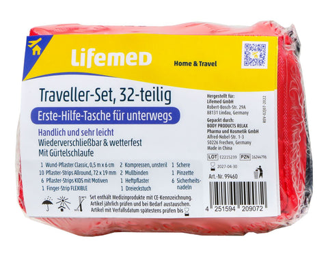   Lifemed Erste Hilfe Set Travel 8,5 cm x 12,5 cm bester-kauf.ch