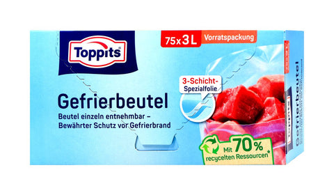   Toppits Gefrierbeutel Standboden 3 l bester-kauf.ch