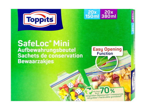   Toppits Safeloc Mini je 20x 150 ml & 380 ml bester-kauf.ch