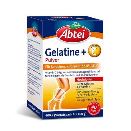   Abtei Gelatine Pulver Plus 4x100gr bester-kauf.ch