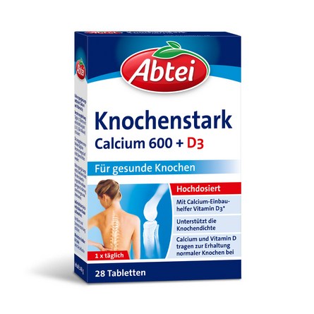   Abtei Knochenstark Calcium 600 + D3 bester-kauf.ch