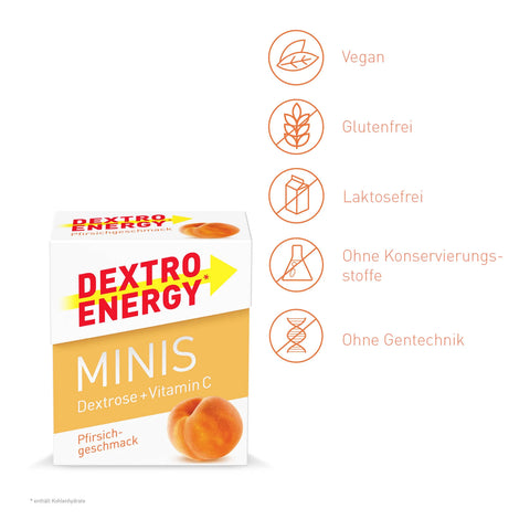 bester-kauf.ch Dextro Energy Minis Pfirsich Dextro   Bonbons & Traubenzucker