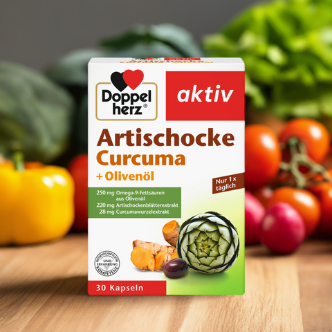 Doppelhert Artischocke-Olivenöl-Curcuma bester-kauf gute Preise