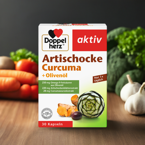 Doppelhert Artischocke-Olivenöl-Curcuma bester-kauf 