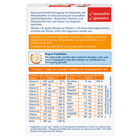 bester-kauf.ch A-Z Depot Complete  Langzeit Vitamine Doppelherz   Nahrungsergänzung