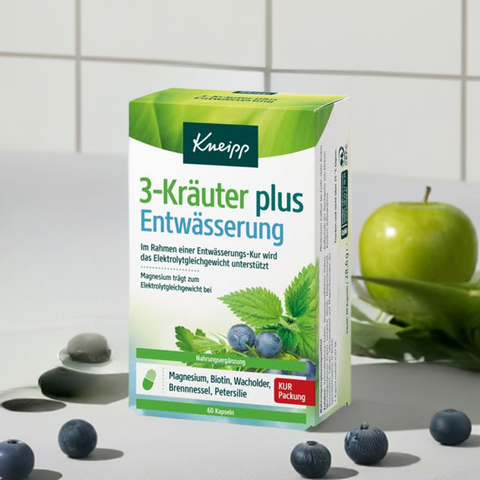 Kneipp 3 Kräuter 2 bis 4 x täglich je 1 Kapsel vor den Mahlzeiten mit reichlich Flüssigkeit verzehren.