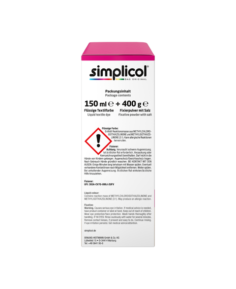 bester-kauf.ch Simplicol Intensiv Pink-Berry Simplicol   Textilfarbe