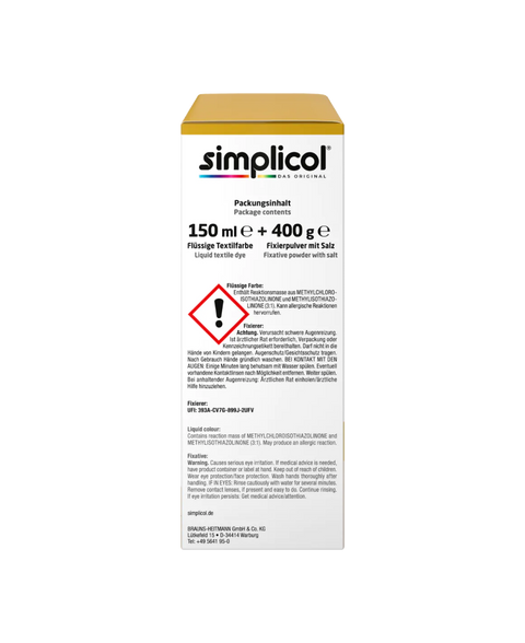 bester-kauf.ch Simplicol Intensiv Senf-Gelb Simplicol   Textilfarbe