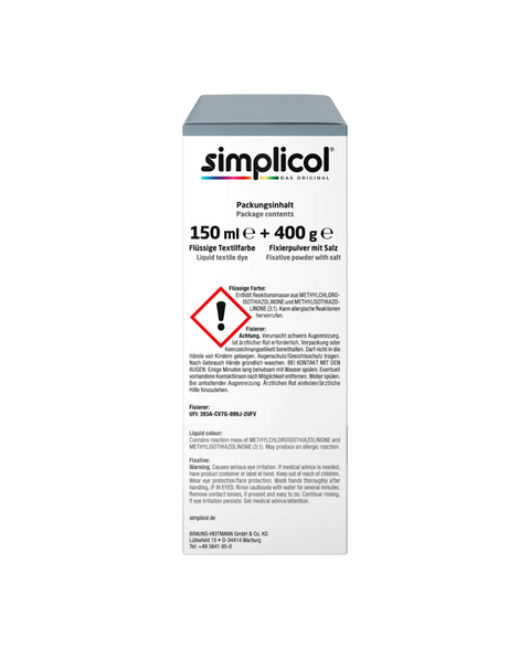 bester-kauf.ch Simplicol Intensiv Textilfarbe Elegantes-Grau Simplicol   Textilfarbe