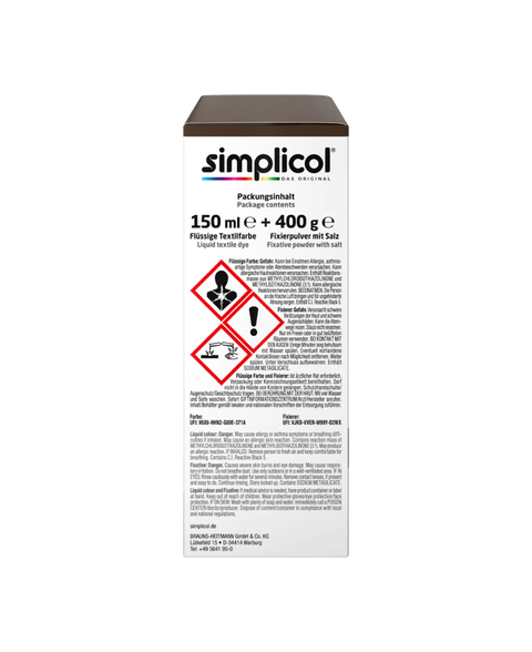 bester-kauf.ch Simplicol Intensiv Textilfarbe Espresso-Braun Simplicol   Textilfarbe