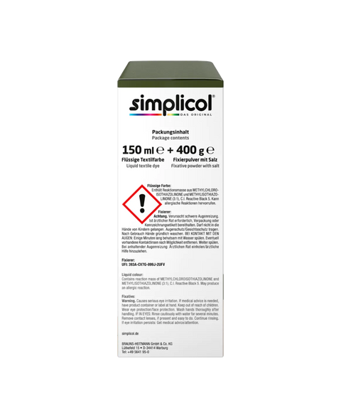 bester-kauf.ch Simplicol Intensiv Textilfarbe Oliv-Grün Simplicol   Textilfarbe